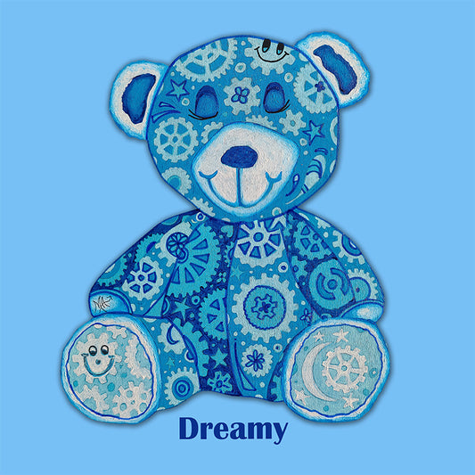 Dreamy GEAR BEAR Geartopia Teddy Bear Art Print