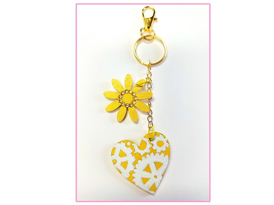 Handpainted Accessory Happy Girls Backpack Charm Set 2 - SALE!