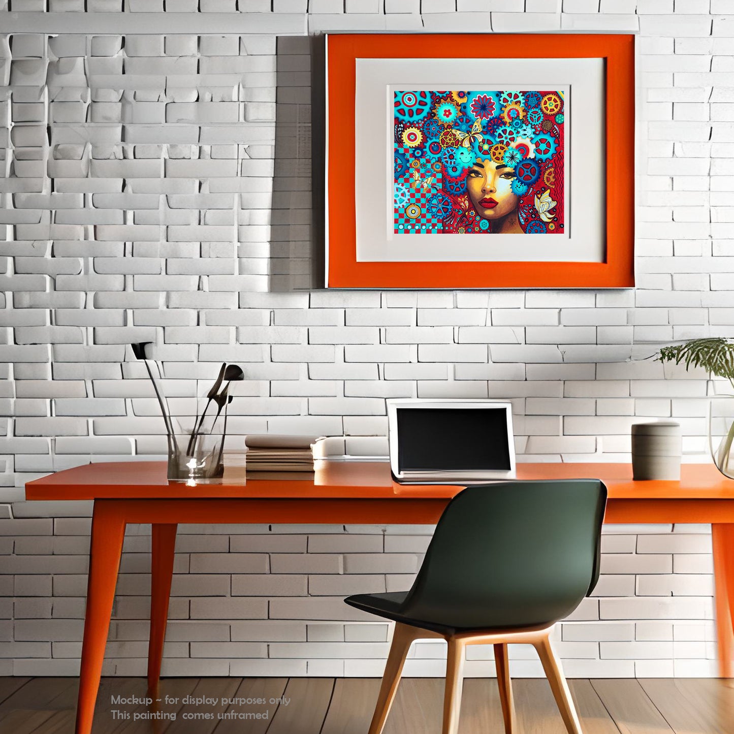 "The Goddess Within" Original THE AGE OF WOMEN Doodle Gears Painting