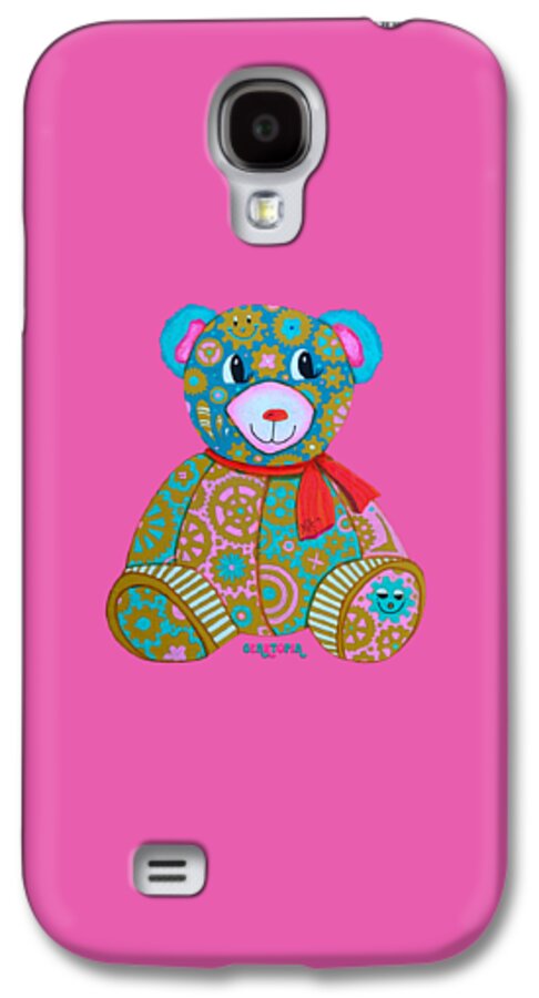 Geartopia GEAR BEAR Candy Original Handpainted PoP Art Teddy Bear Painting Kids Art by MeganAroon - Phone Case