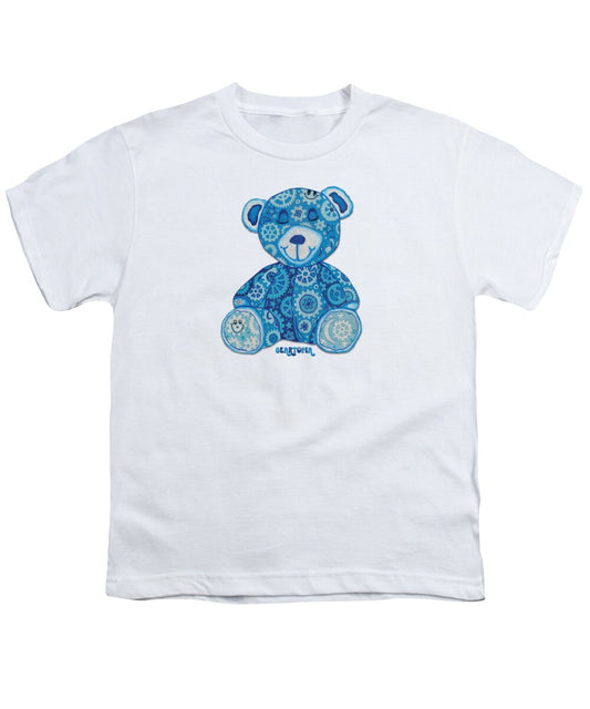 Geartopia GEAR BEAR Dreamy Original Handpainted PoP Art Teddy Bear Painting Nursery Art MeganAroon - Youth T-Shirt