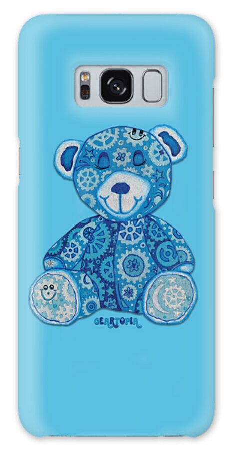 Geartopia GEAR BEAR Dreamy Original Handpainted PoP Art Teddy Bear Painting Nursery Art MeganAroon - Phone Case