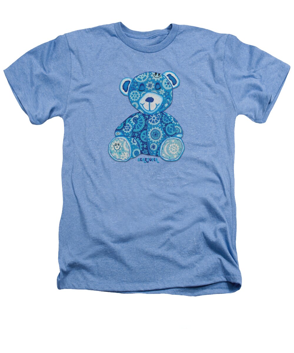 Geartopia GEAR BEAR Dreamy Original Handpainted PoP Art Teddy Bear Painting Nursery Art MeganAroon - Heathers T-Shirt