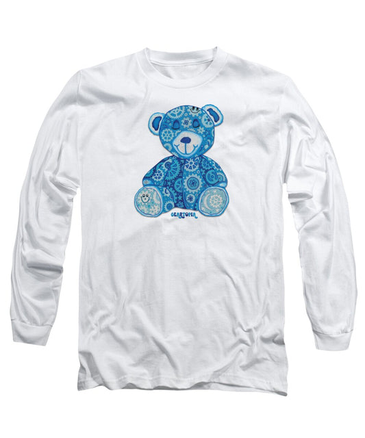 Geartopia GEAR BEAR Dreamy Original Handpainted PoP Art Teddy Bear Painting Nursery Art MeganAroon - Long Sleeve T-Shirt