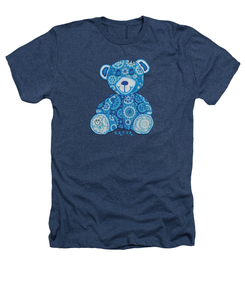 Geartopia GEAR BEAR Dreamy Original Handpainted PoP Art Teddy Bear Painting Nursery Art MeganAroon - Heathers T-Shirt