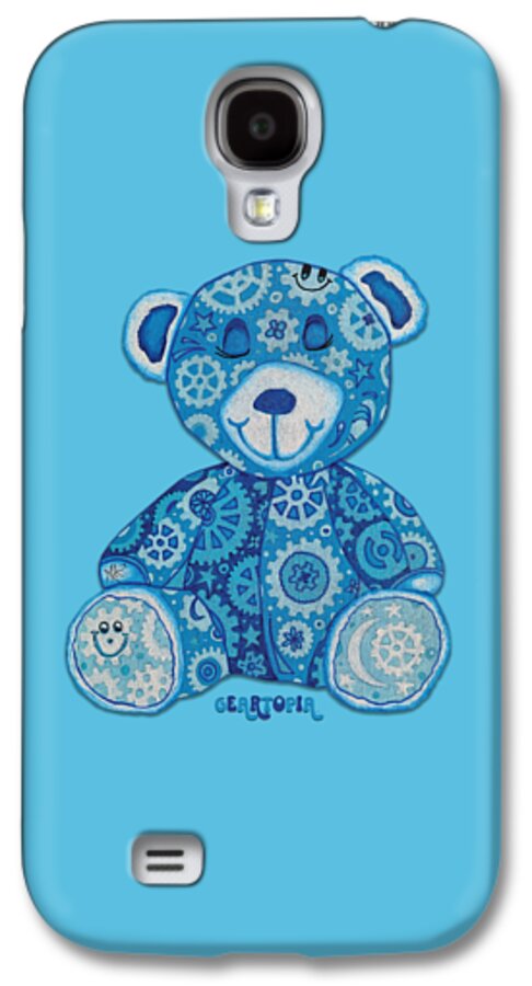 Geartopia GEAR BEAR Dreamy Original Handpainted PoP Art Teddy Bear Painting Nursery Art MeganAroon - Phone Case