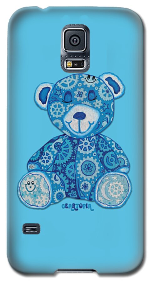 Geartopia GEAR BEAR Dreamy Original Handpainted PoP Art Teddy Bear Painting Nursery Art MeganAroon - Phone Case