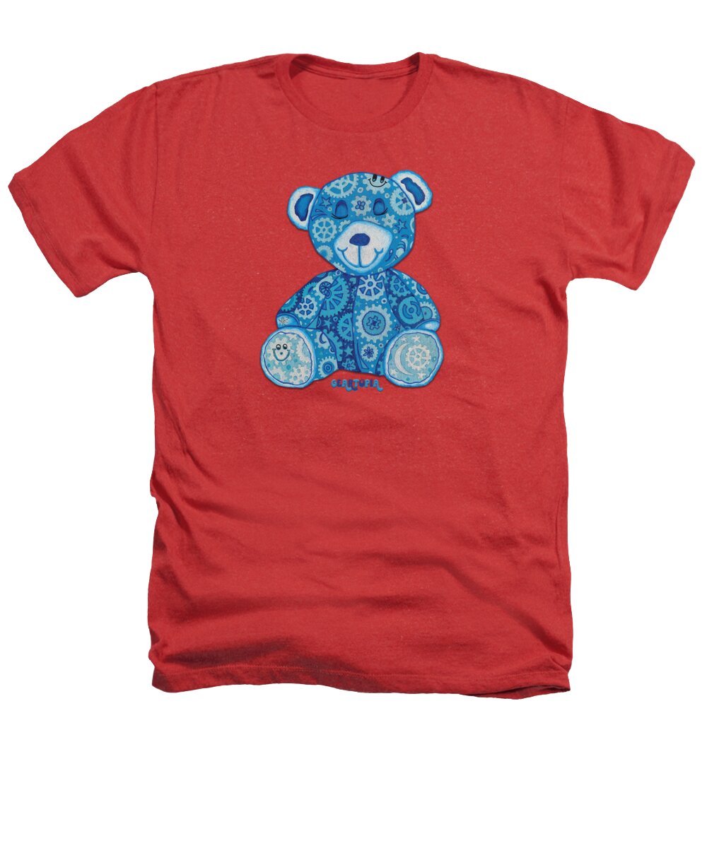 Geartopia GEAR BEAR Dreamy Original Handpainted PoP Art Teddy Bear Painting Nursery Art MeganAroon - Heathers T-Shirt