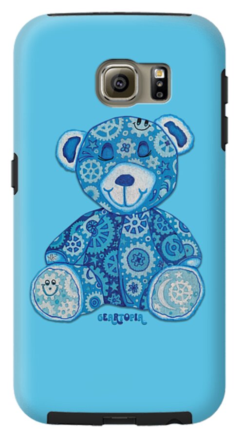 Geartopia GEAR BEAR Dreamy Original Handpainted PoP Art Teddy Bear Painting Nursery Art MeganAroon - Phone Case