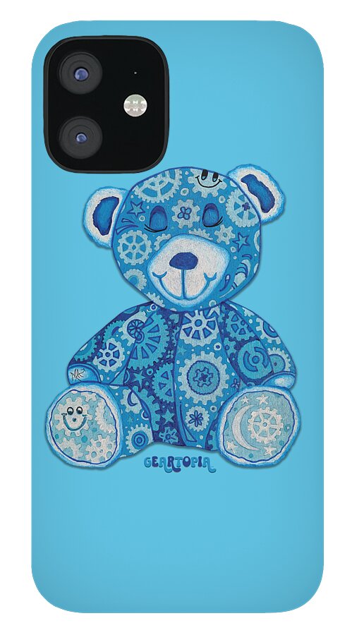 Geartopia GEAR BEAR Dreamy Original Handpainted PoP Art Teddy Bear Painting Nursery Art MeganAroon - Phone Case