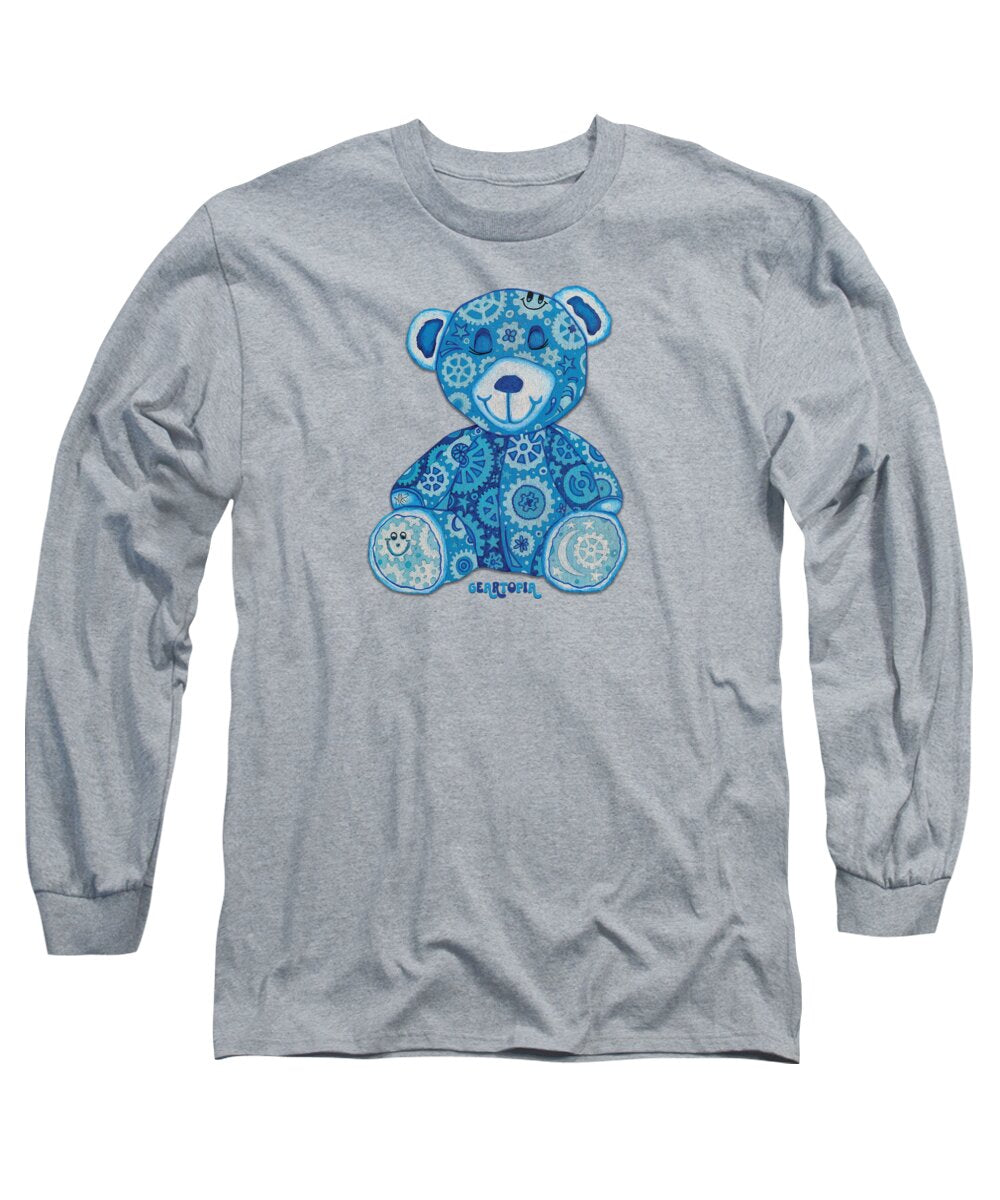 Geartopia GEAR BEAR Dreamy Original Handpainted PoP Art Teddy Bear Painting Nursery Art MeganAroon - Long Sleeve T-Shirt