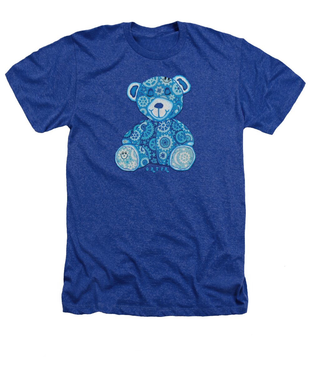 Geartopia GEAR BEAR Dreamy Original Handpainted PoP Art Teddy Bear Painting Nursery Art MeganAroon - Heathers T-Shirt