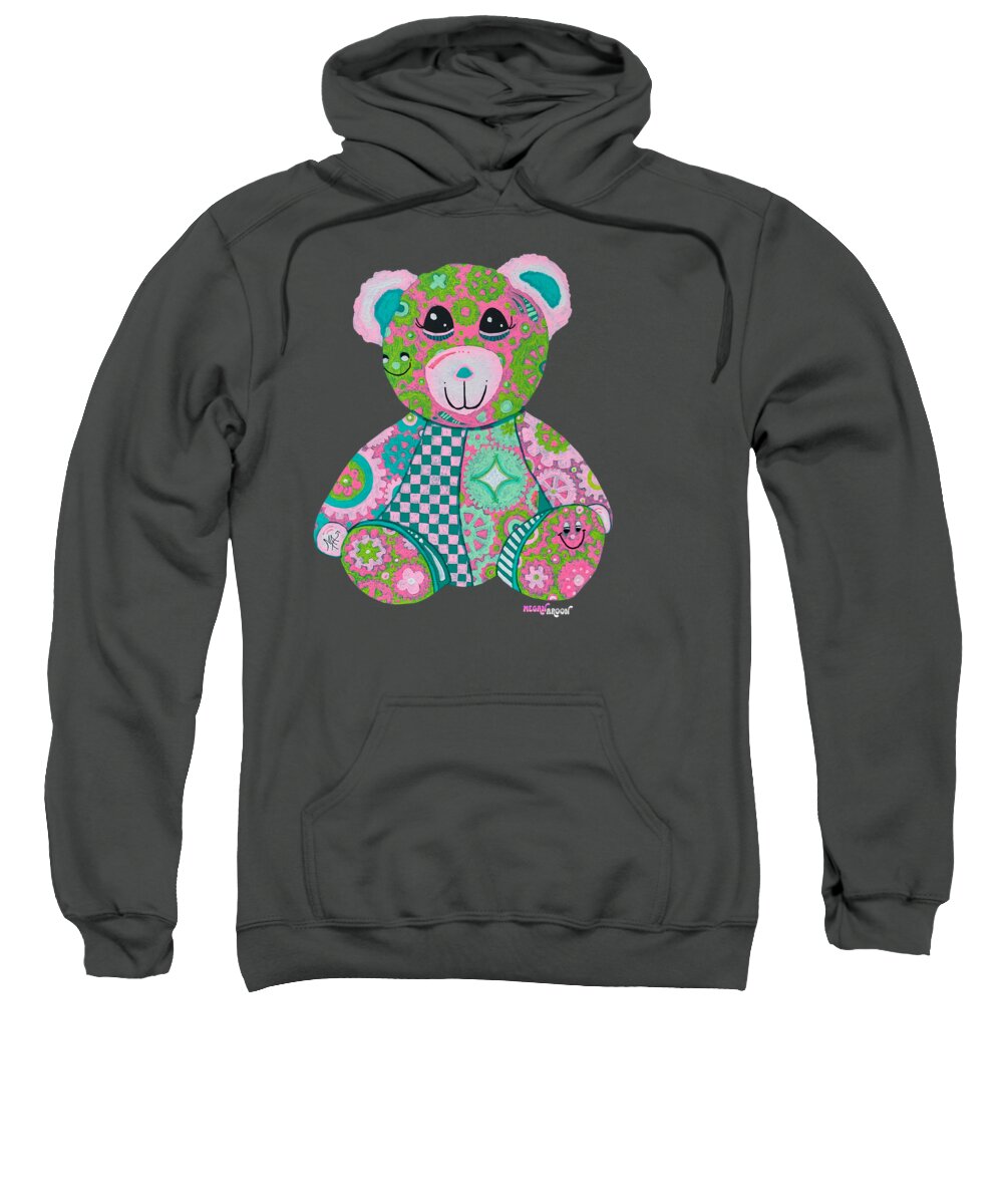 Geartopia GEAR BEAR Hope Original Handpainted PoP Art Teddy Bear Painting Nursery Art MeganAroon - Sweatshirt