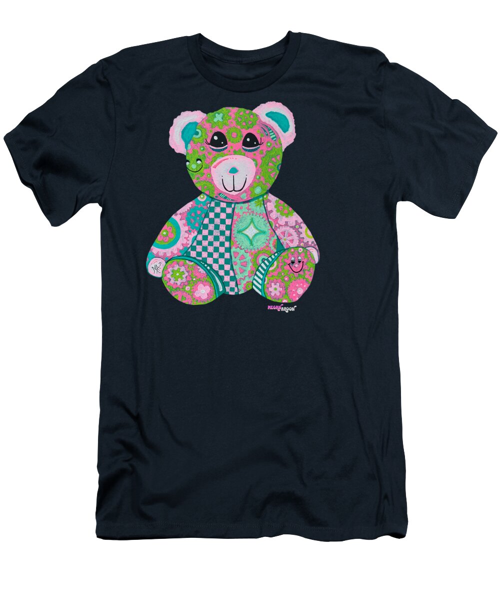 Geartopia GEAR BEAR Hope Original Handpainted PoP Art Teddy Bear Painting Nursery Art MeganAroon - T-Shirt