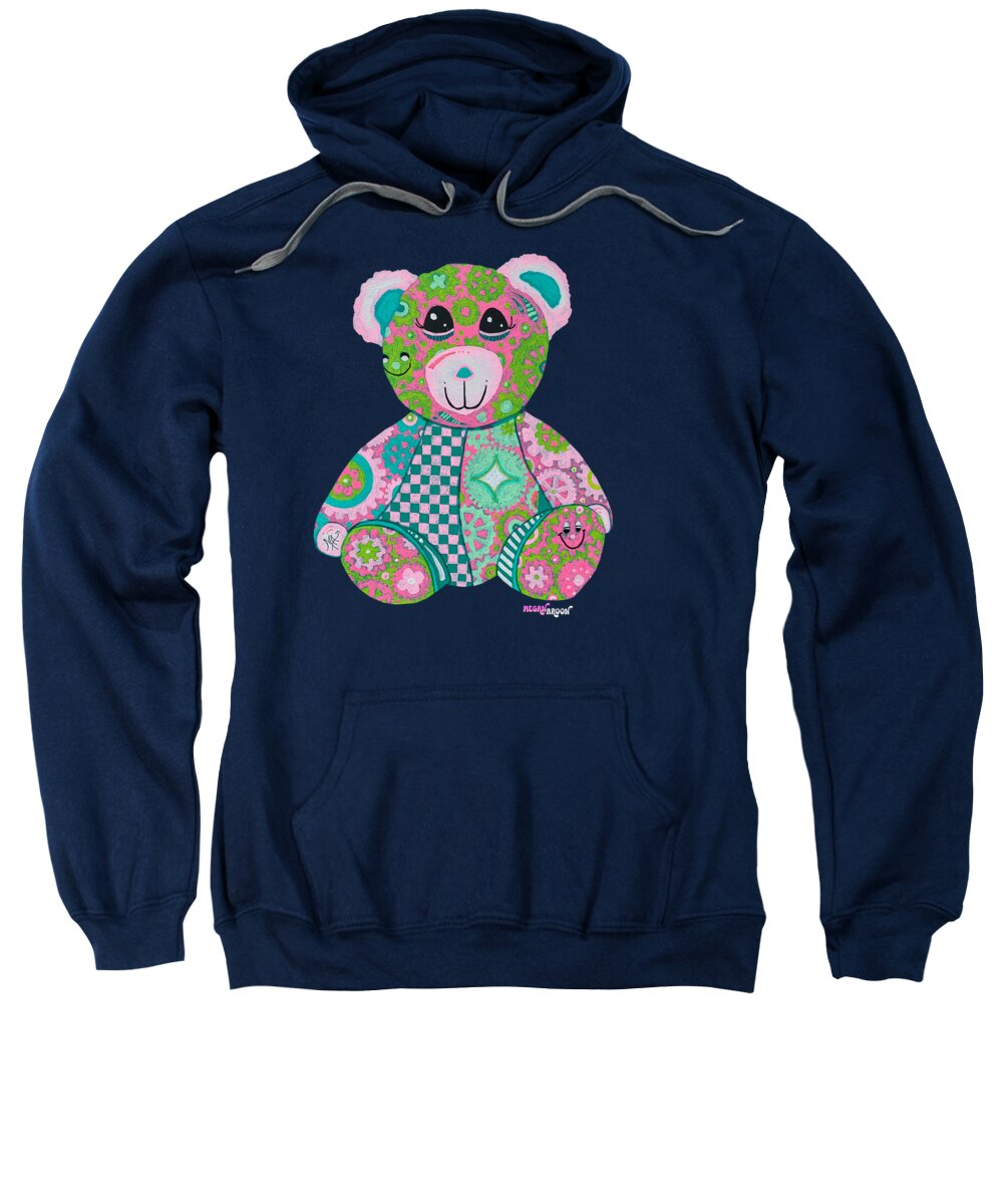 Geartopia GEAR BEAR Hope Original Handpainted PoP Art Teddy Bear Painting Nursery Art MeganAroon - Sweatshirt