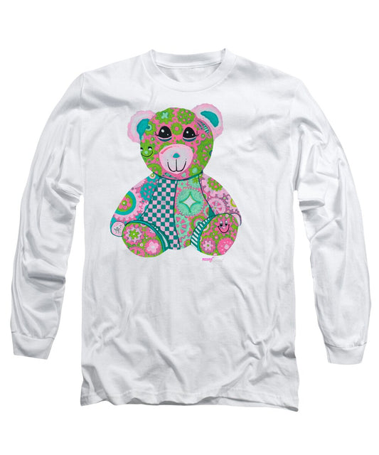 Geartopia GEAR BEAR Hope Original Handpainted PoP Art Teddy Bear Painting Nursery Art MeganAroon - Long Sleeve T-Shirt