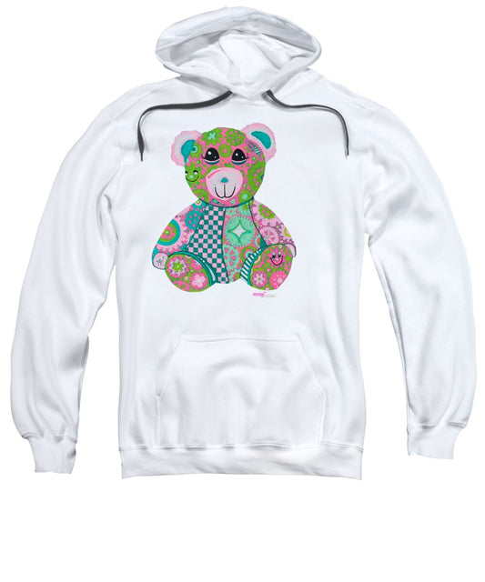 Geartopia GEAR BEAR Hope Original Handpainted PoP Art Teddy Bear Painting Nursery Art MeganAroon - Sweatshirt