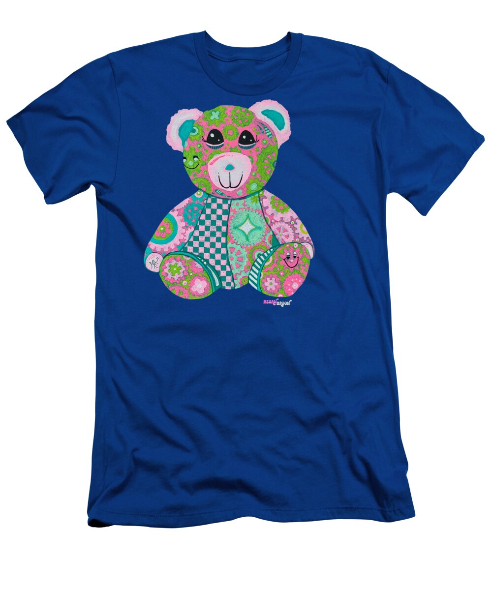 Geartopia GEAR BEAR Hope Original Handpainted PoP Art Teddy Bear Painting Nursery Art MeganAroon - T-Shirt