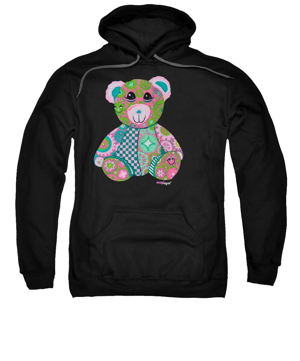 Geartopia GEAR BEAR Hope Original Handpainted PoP Art Teddy Bear Painting Nursery Art MeganAroon - Sweatshirt