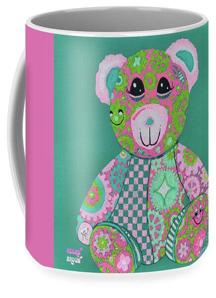 Geartopia GEAR BEAR Hope Original Handpainted PoP Art Teddy Bear Painting Nursery Art MeganAroon - Mug