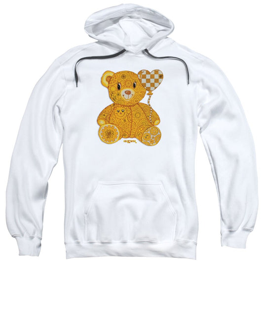 Geartopia Happy GEAR BEAR Nursery Art Teddy Bear Painting Art for Kids by MeganAroon - Sweatshirt