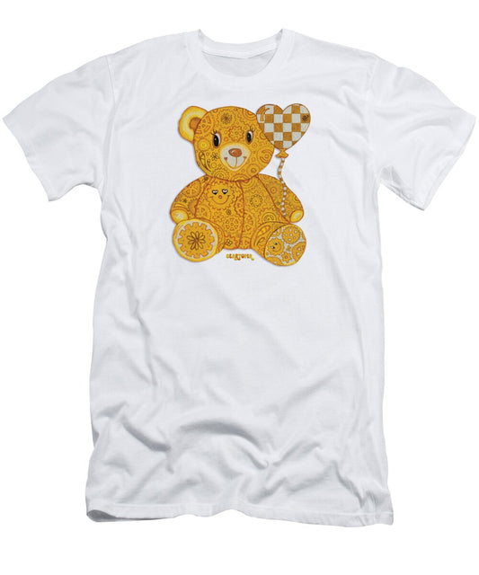 Geartopia Happy GEAR BEAR Nursery Art Teddy Bear Painting Art for Kids by MeganAroon - T-Shirt