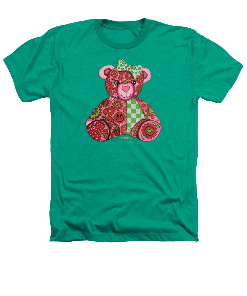 Geartopia Lovey GEAR BEAR Nursery Art Teddy Bear Painting Art for Kids by MeganAroon - Heathers T-Shirt