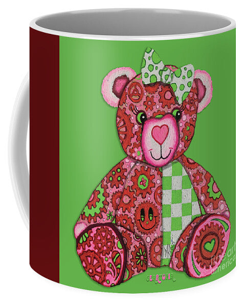 Geartopia Lovey GEAR BEAR Nursery Art Teddy Bear Painting Art for Kids by MeganAroon - Mug